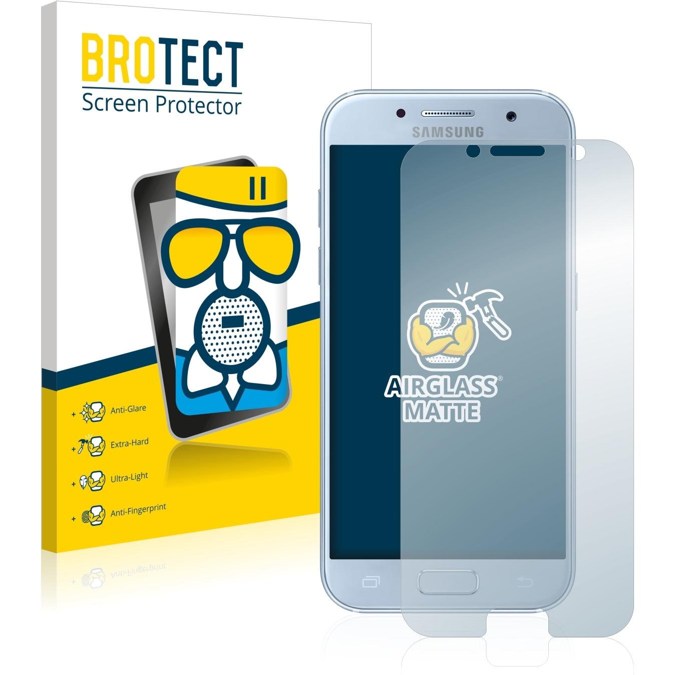 BROTECT AirGlass Panzerglasfolie Matt (1 Stück, Samsung Galaxy A5 (2017)), Smartphone Schutzfolie, Grau