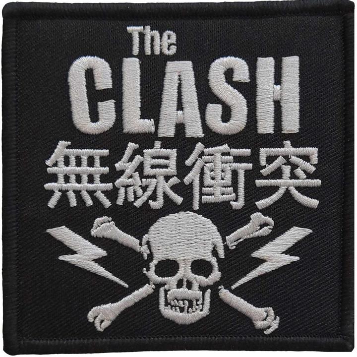 Actual product image Music Brand Skull And Crossbones Iron On Patch