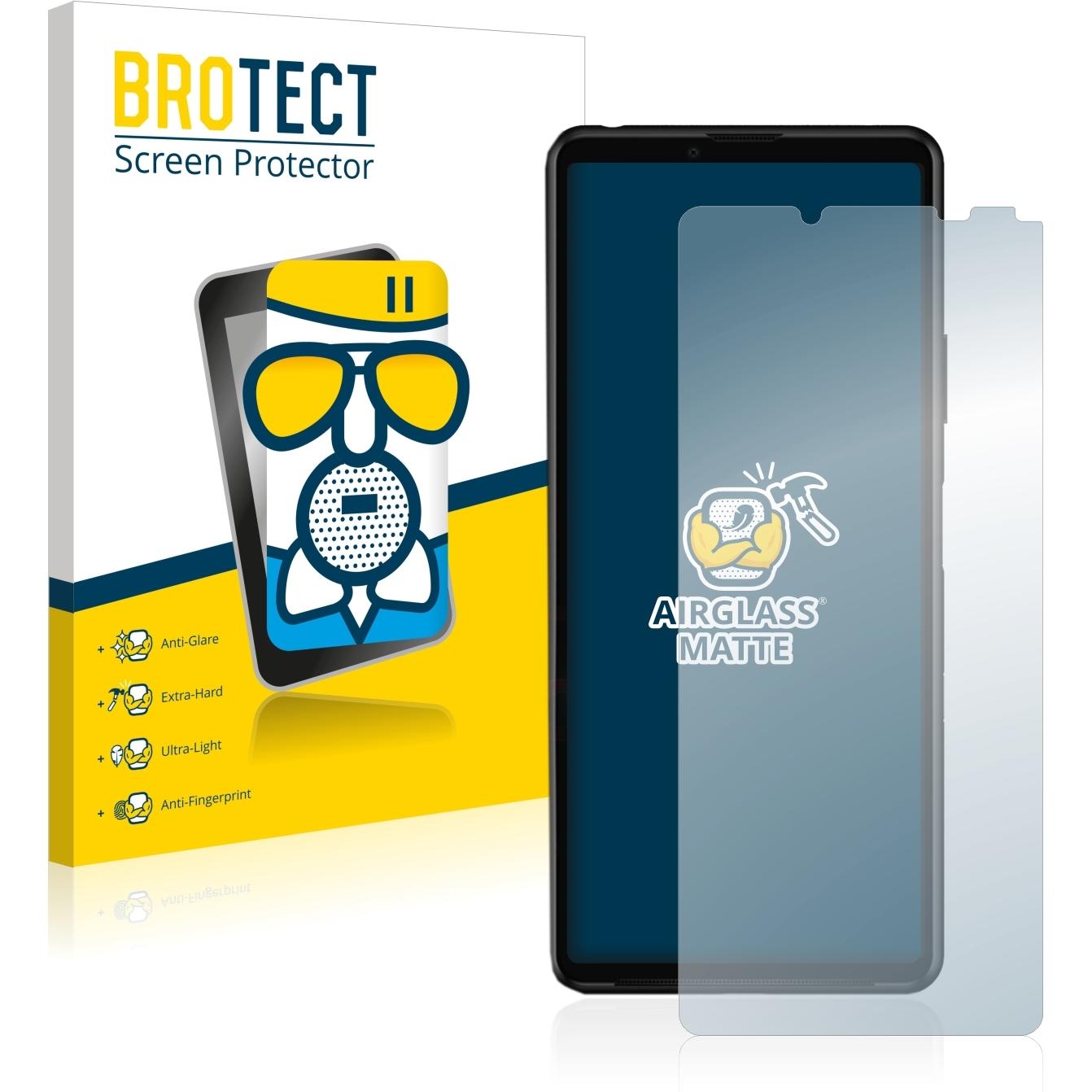 Thumbnail - BROTECT AirGlass Panzerglasfolie Matt (1 Stück, Sony Xperia 10 III), Smartphone Schutzfolie, Grau