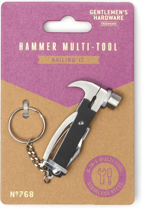 Gentlemen's Hardware Mini Hammer Multi-Tool (6 Funzioni)