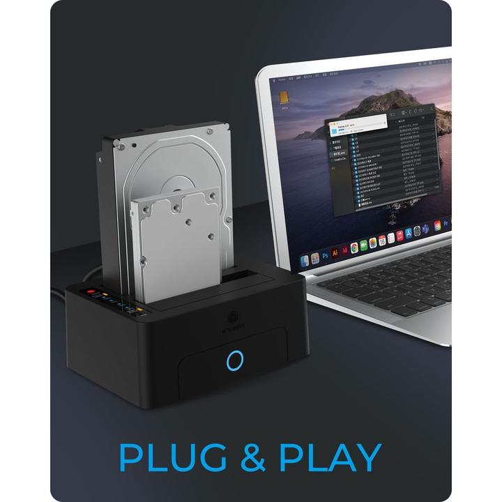 Immagine prodotto Icy Box Stazione di clonazione e docking per unità SATA da 2,5" o 3,5",IB-1232CL-U3