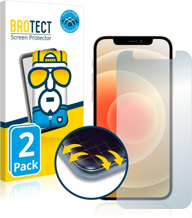 Produktbild BROTECT Full-Cover Displayschutz (2 Stk., Apple iPhone 12 mini)
