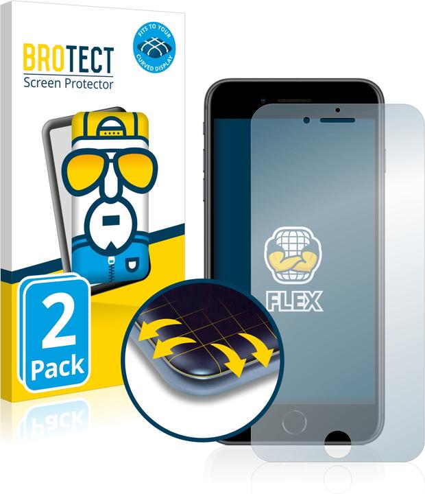 Produktbild BROTECT Full-Cover Displayschutz (2 Stk., Apple iPhone 8 Plus)