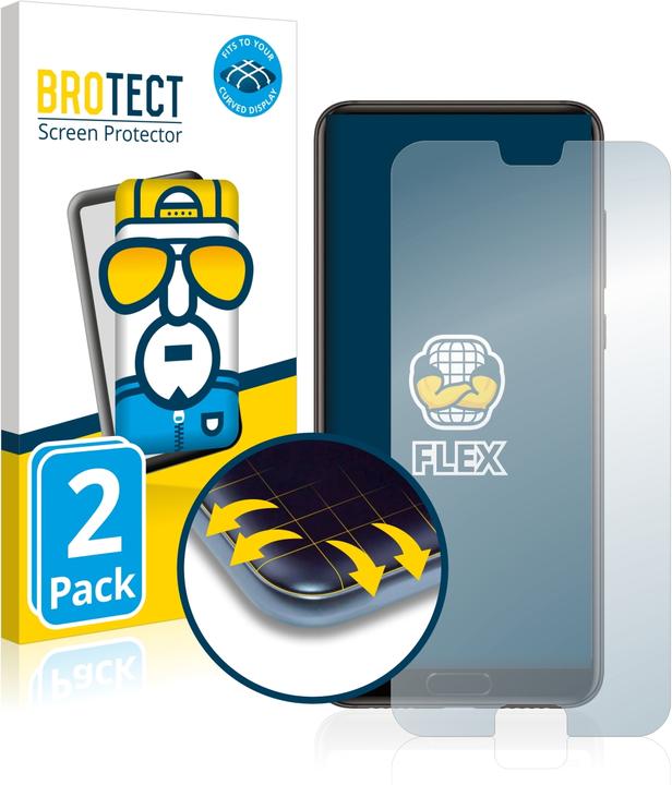 Produktbild BROTECT Full-Cover Displayschutz (2 Stück, Cubot P20)