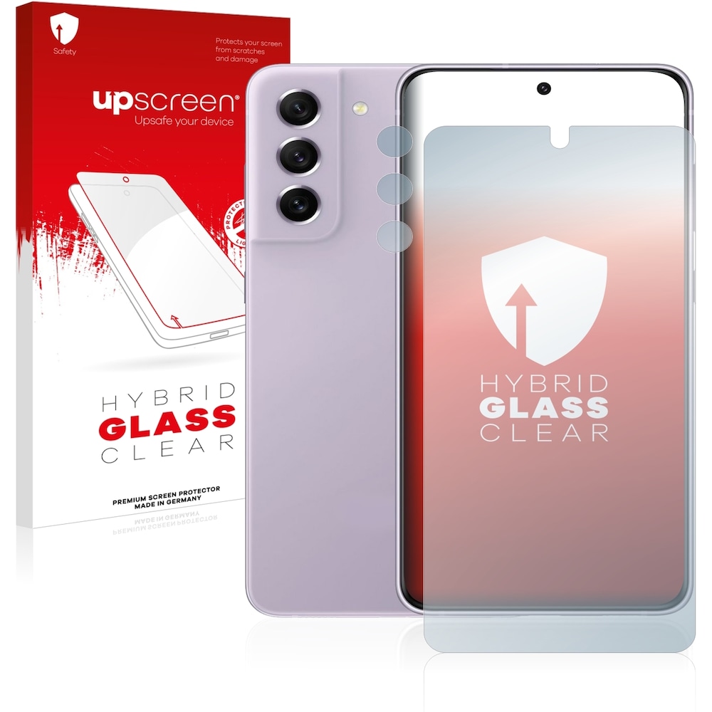 upscreen Scratch Shield Panzerglasfolie (1 Stück, Galaxy S21 FE 5G), Smartphone Schutzfolie, Transparent