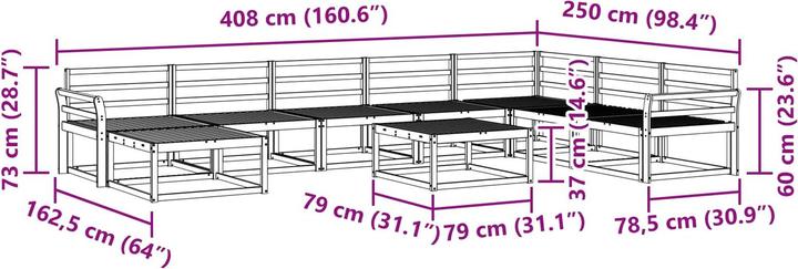 Produktbild vidaXL Outdoor-Sofagarnitur