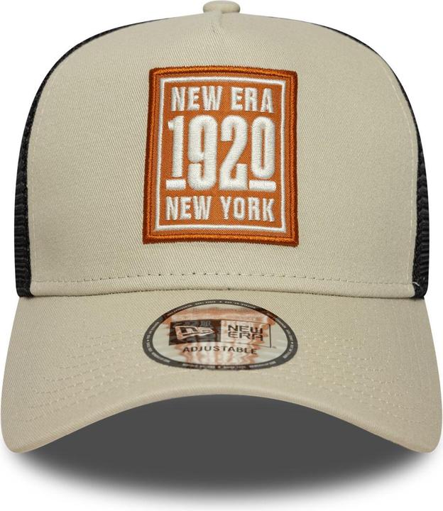 Produktbild New Era Adjustable A-Frame Trucker Cap - Brand Patch Stone