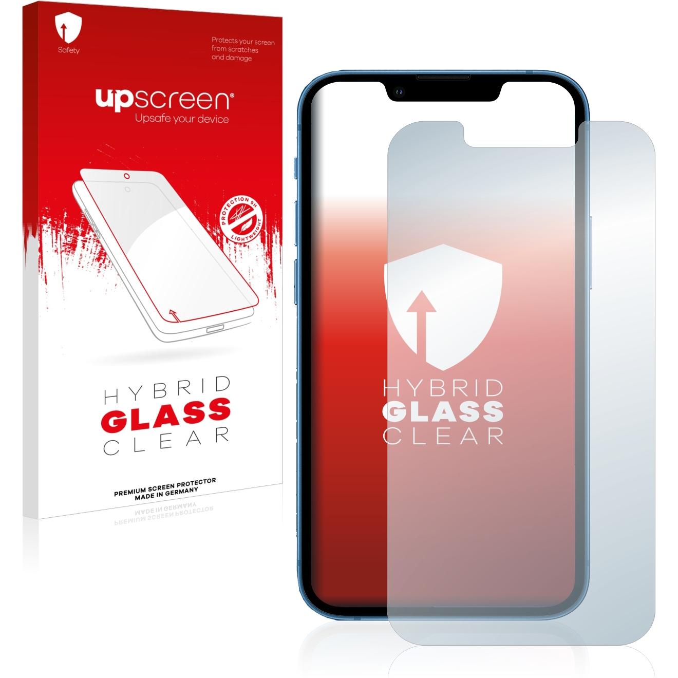 upscreen Scratch Shield Panzerglasfolie (1 Stück, Apple iPhone 13 mini), Smartphone Schutzfolie, Transparent