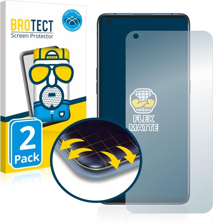 Produktbild BROTECT Full-Cover Displayschutz Matt (2 Stück, Oppo Find X3 Pro)