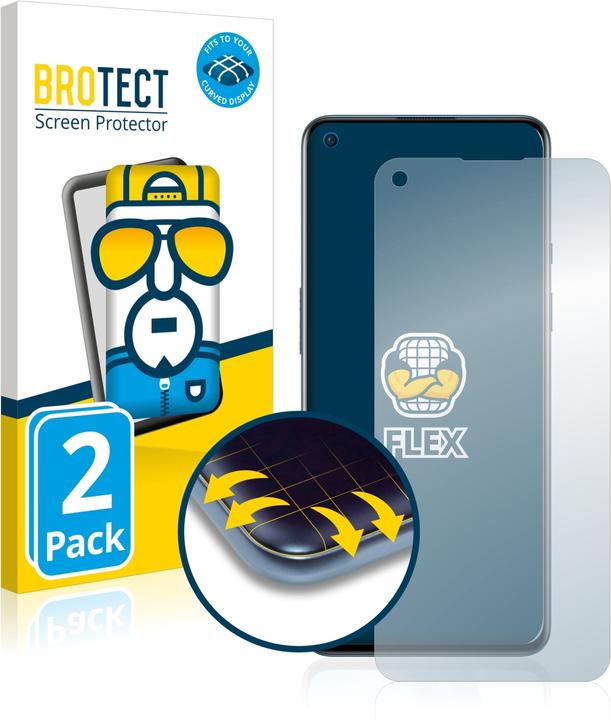 Produktbild BROTECT 2x Flex Full-Cover Displayschutzfolie für OnePlus 9 (2 Stk., OnePlus 9)