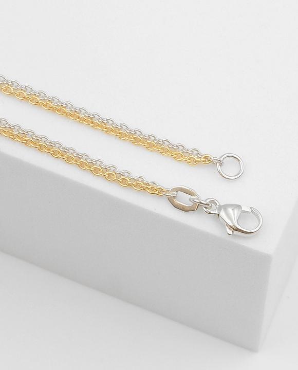 Image du produit Muau Ancrage rond (750, Or blanc, Or jaune 18 carats, 45 cm)