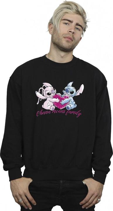 Produktbild Disney Lilo And Stitch Ohana Heart With Angel Sweatshirt (XXL)