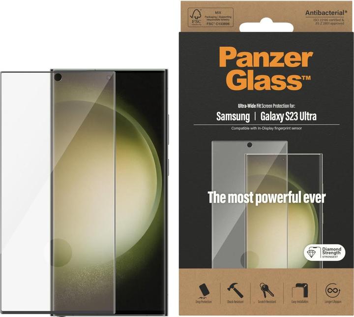 Actual product image PanzerGlass Ultra Wide Fit (1 Piece, Samsung Galaxy S23 Ultra)