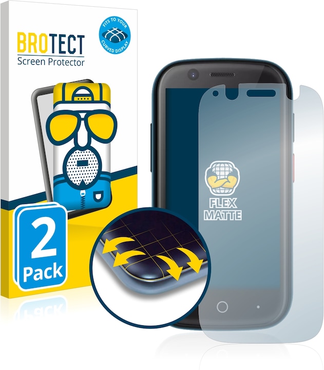 Immagine prodotto BROTECT Full-Cover Pellicola Opaca (2 Pezzo/i, Gelatina Unihertz 2)
