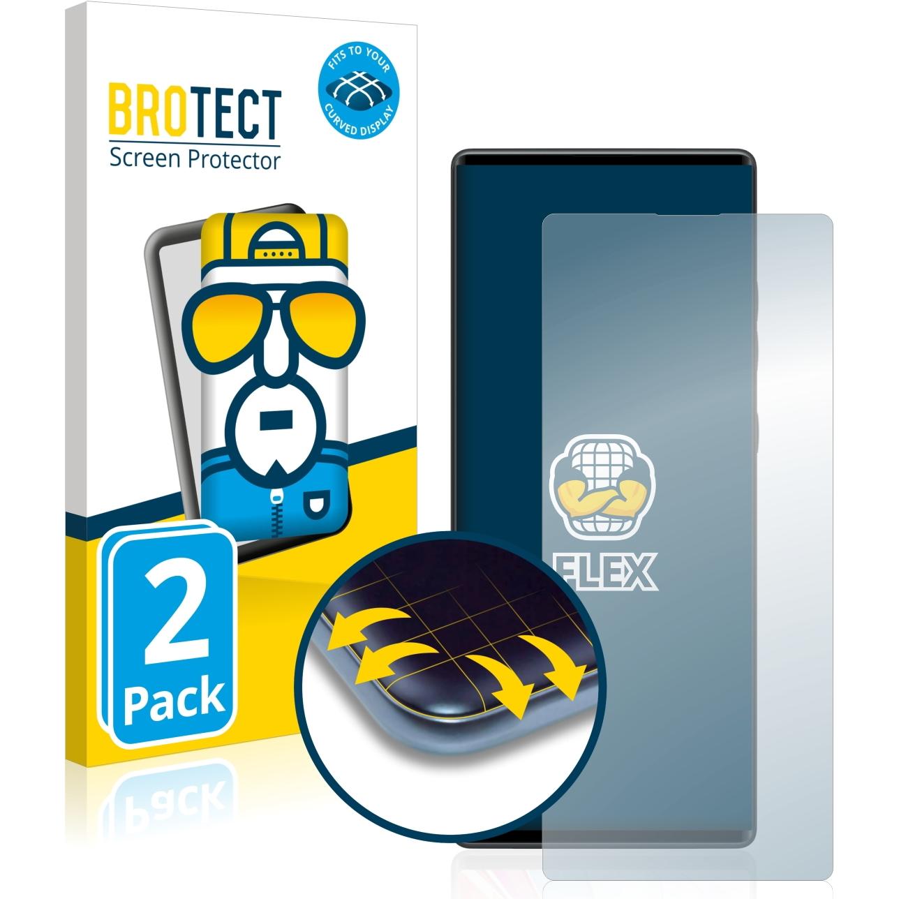 Thumbnail - BROTECT Full-Cover Displayschutz (2 Stück, LG Wing), Smartphone Schutzfolie, Transparent