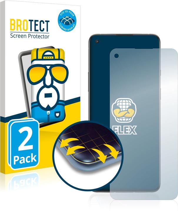 Actual product image BROTECT Full-Cover Protector (2 Piece, OnePlus 8T)