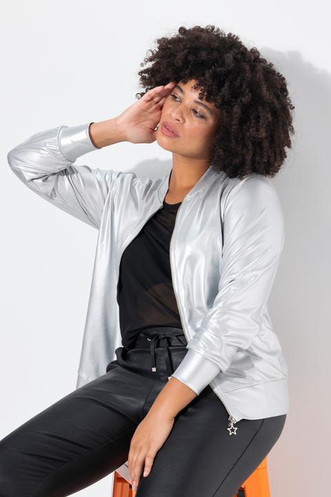 Actual product image Angel of Style Blouson, Silber-Metallic, Zipper (54)
