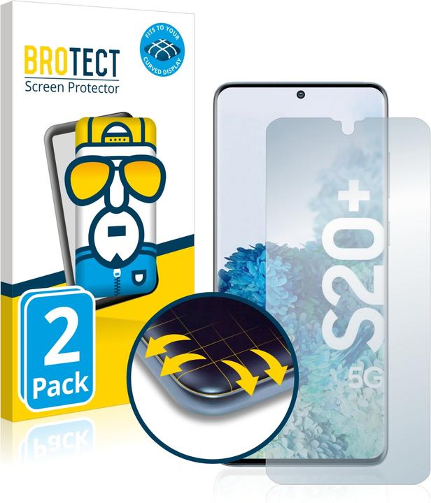Produktbild BROTECT Full-Cover Displayschutz (2 Stk., Samsung Galaxy S20+ 5G)