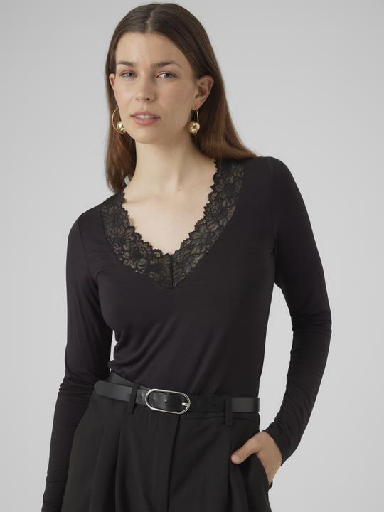 Immagine prodotto Vero Moda Vmrosa Ls V-Neck Lace Top Ga Jrs Noos (M)