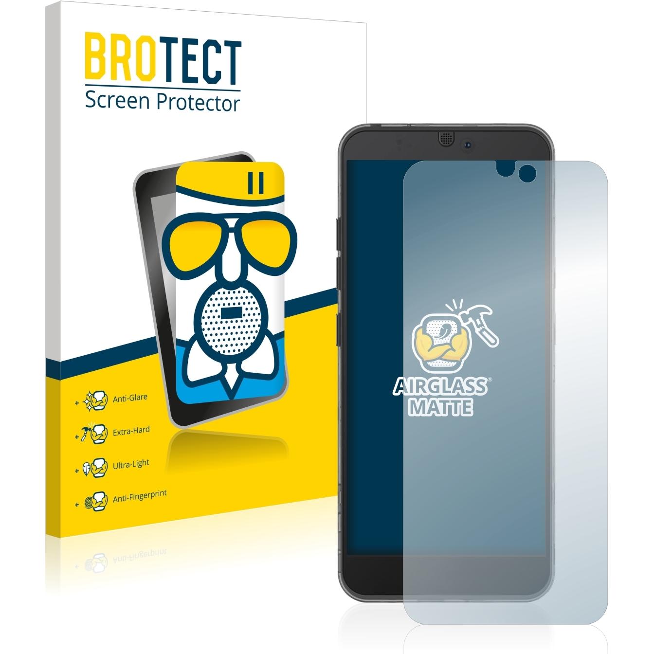 BROTECT AirGlass Panzerglasfolie Matt (1 Stück, Fairphone 3), Smartphone Schutzfolie, Grau
