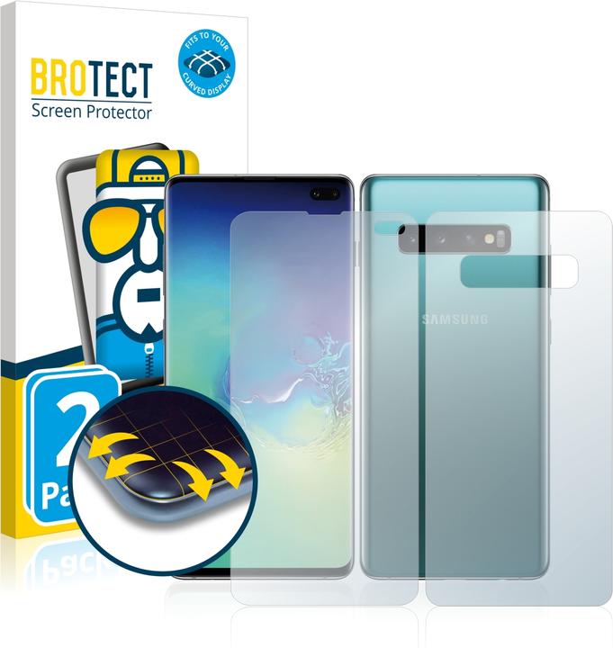 Produktbild BROTECT Full-Cover Displayschutz (2 Stk., Samsung Galaxy S10+)