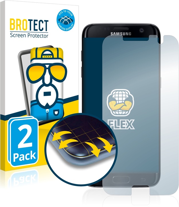Produktbild BROTECT Full-Cover Displayschutz (2 Stück, Samsung Galaxy S7 Edge)