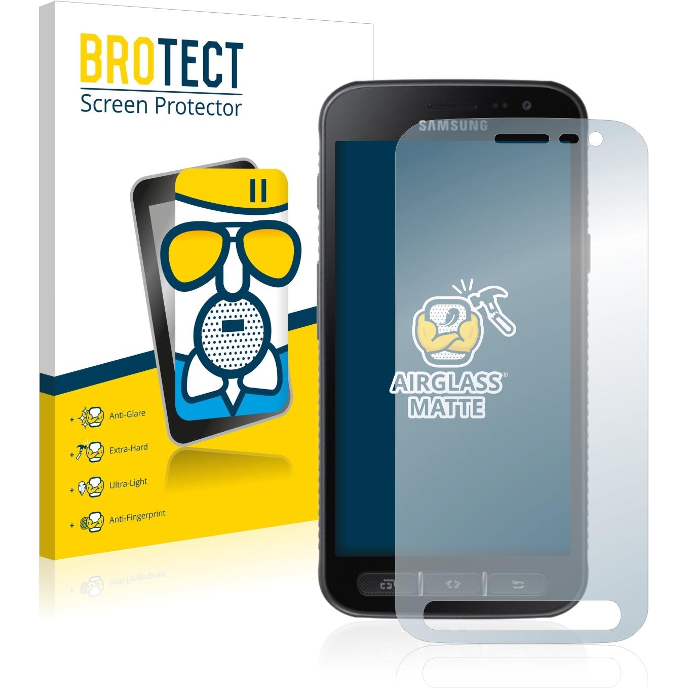 BROTECT AirGlass Panzerglasfolie Matt (1 Stück, Samsung Galaxy S21), Smartphone Schutzfolie, Grau