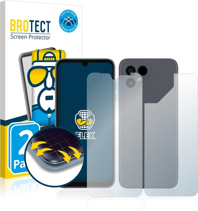 Produktbild BROTECT Full-Cover Displayschutz (2 Stück, Fairphone 4)