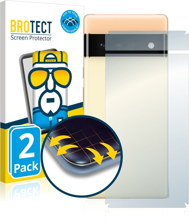 Produktbild BROTECT Full-Cover Displayschutz (2 Stück, Google Pixel 6 Pro)