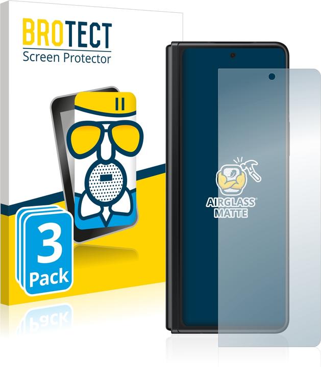 Produktbild BROTECT AirGlass Panzerglasfolie Matt (3 Stück, Samsung Galaxy Z Fold3)