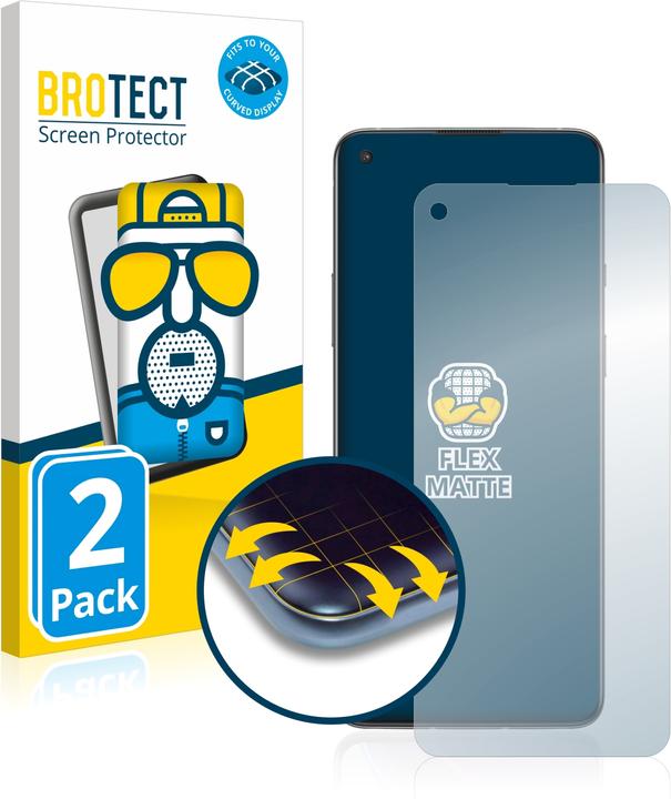 Actual product image BROTECT Full-Cover Protector Matte (2 Piece, OnePlus 8T)
