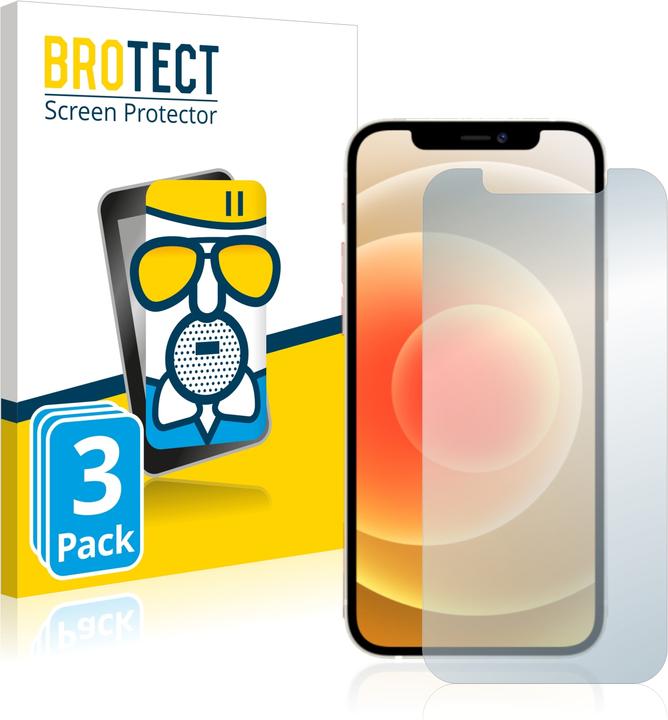 Image du produit BROTECT AirGlass Verre Mat (3 pcs, Apple iPhone 12 mini)
