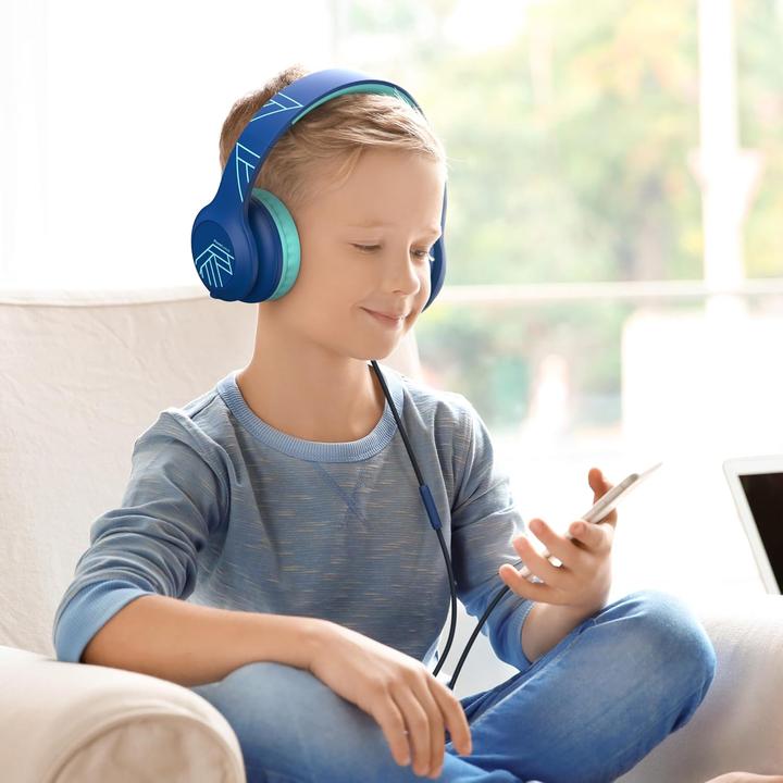 Immagine prodotto PowerLocus PLED Kinderkopfhörer kabelgebunden blau