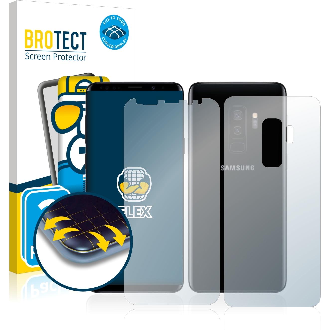 BROTECT Full-Cover Displayschutz (2 Stück, Samsung Galaxy S21), Smartphone Schutzfolie, Transparent