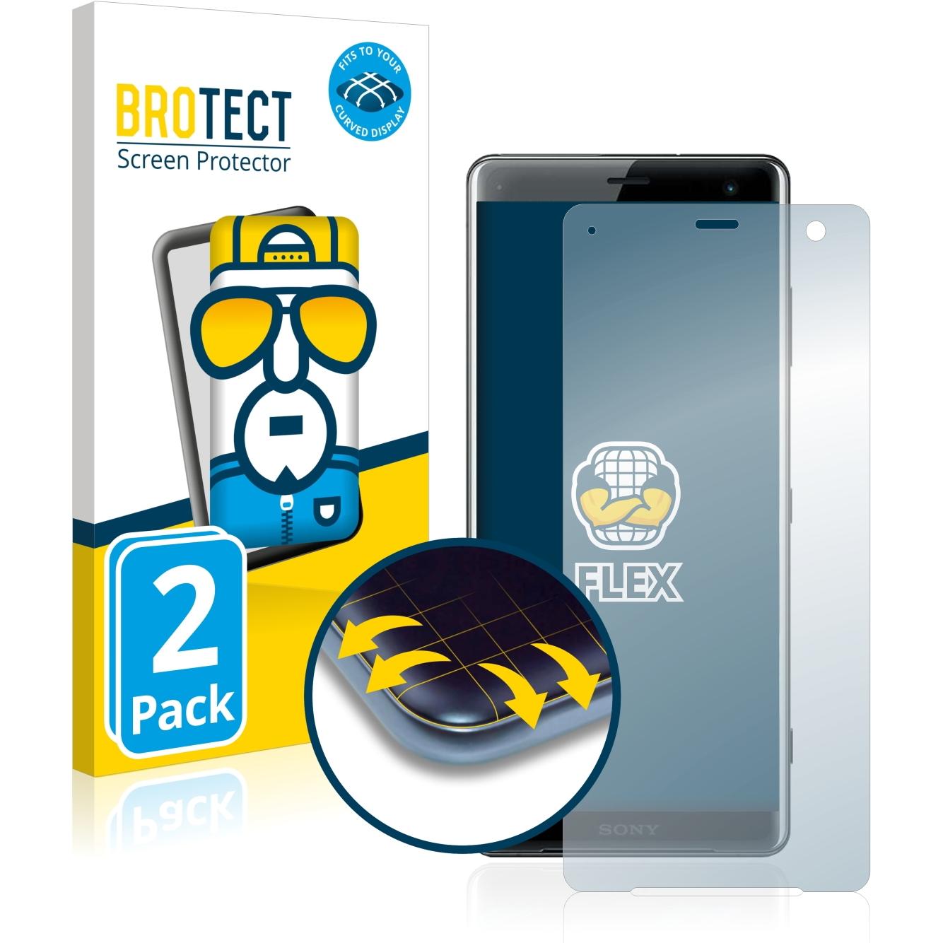 Thumbnail - BROTECT Full-Cover Displayschutz (2 Stück, Sony Xperia XZ3), Smartphone Schutzfolie, Transparent