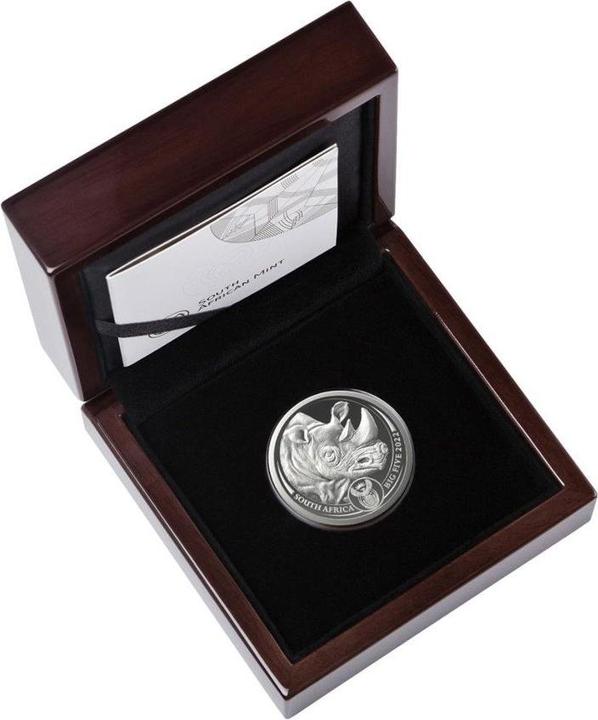 Produktbild South Africa Mint Silber Nashorn 1000 g - Big Five Serie II - 2022 (2022)