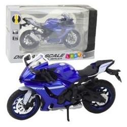 Lean Toys Lean Sport-Motorrad Metall Lichter Sound Blau R1 1:12