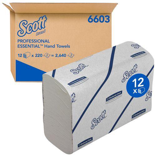 Scott Sports Scott MAINLINE Folded Towels White 6603 12 pieces of 220 sheets each (12x)