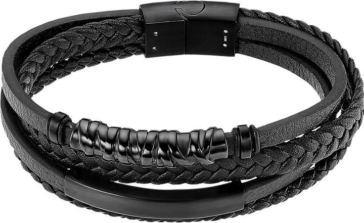 Produktbild Lotus Bracelet (21.50 cm, Edelstahl, Leder)