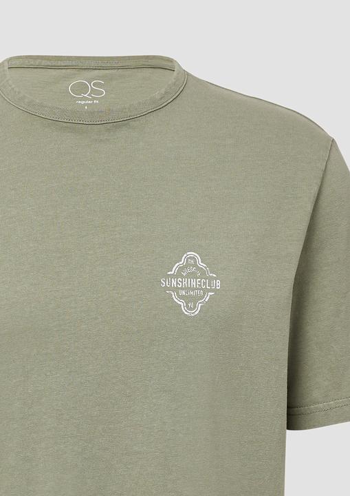 Produktbild S.Oliver T-Shirt Gewaschenes T-Shirt mit Front- und Rückenprint (XL)