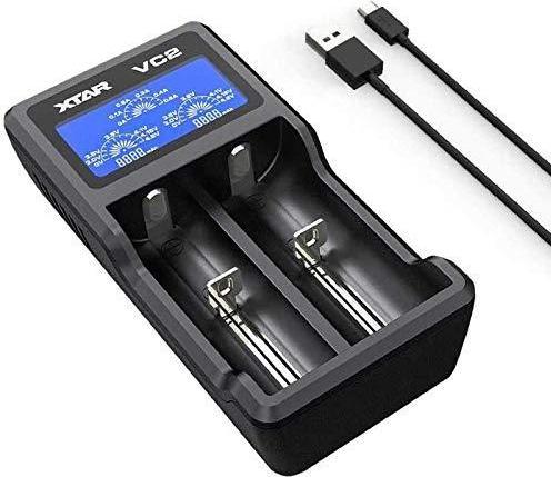 Image du produit Xtar VC2 Chargeur micro USB, Li-Ion, 2 slots, écran LCD (1 pcs, AAA)