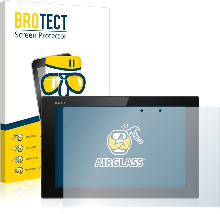 Productafbeelding BROTECT AirGlass kogelwerende glasfolie (1 Stuk, Sony Xperia-tablet Z2)