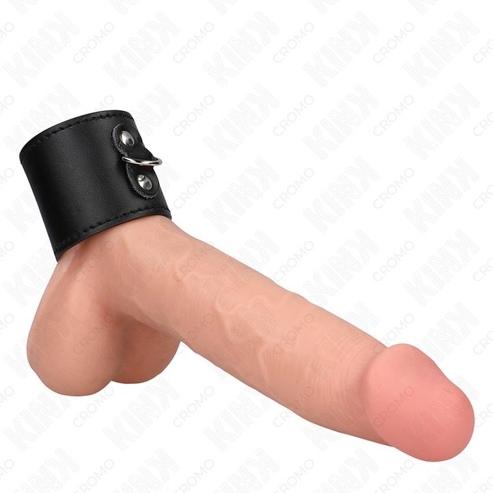 Kink Leather Penis Ring With Pressure Closure 18 X 5 cm