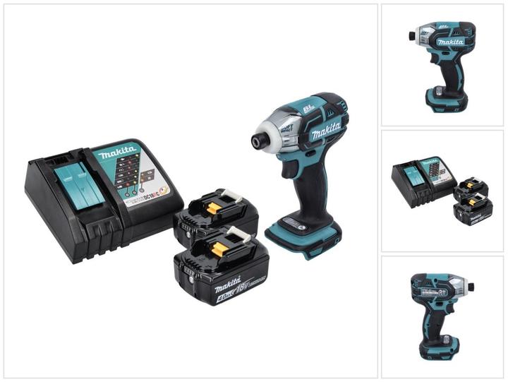 Productafbeelding Makita DTS 141 RM Accu Impulsmoersleutel 18 V 40 Nm 1/4" Borstelloos + 2x Accu 4.0 Ah + Lader
