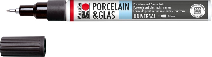Immagine prodotto Marabu Porcelain und Glas Painter (Nero, 0.80 mm, 1 x)