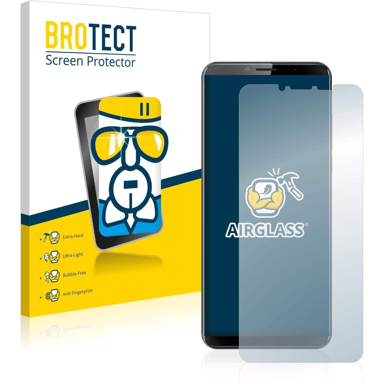 Thumbnail - BROTECT AirGlass Panzerglasfolie (1 Stück, Cubot X19), Smartphone Schutzfolie, Transparent