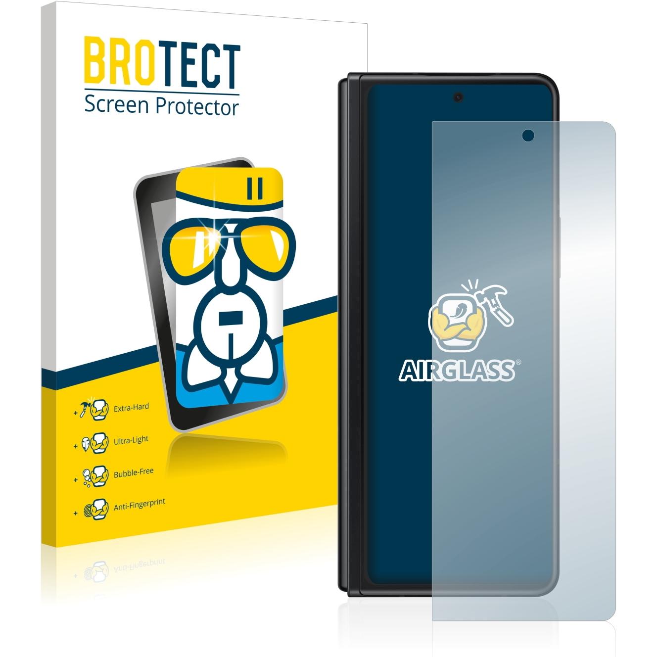 BROTECT AirGlass Panzerglasfolie (1 Stück, Samsung Galaxy S21), Smartphone Schutzfolie, Transparent