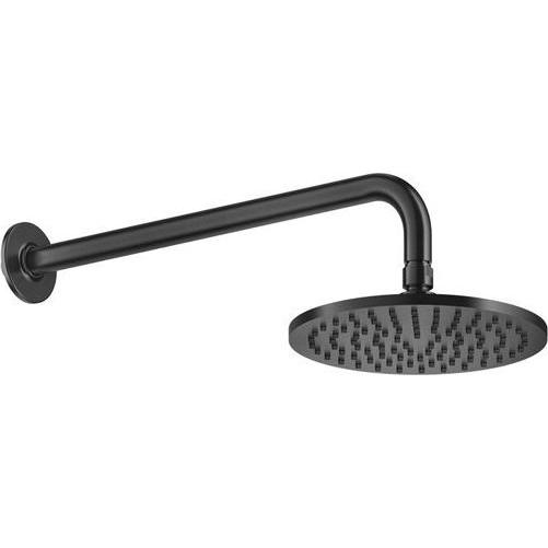 Gessi, Badarmatur, Inciso Antikalk-Kopfbrause D200 mm, mit Gelenk und Wandarm 389 mm, 1/2 Anschluss, 58148