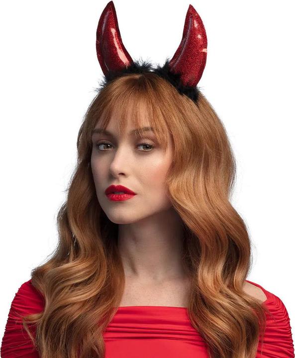 Produktbild Boland Glitter Teufelshörner Haarreif