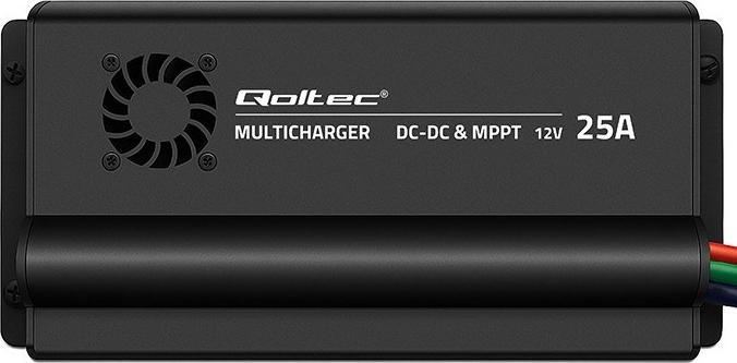 Produktbild Qoltec Autom. Ladegerät DC-DC 12V m. MPPT-Reg. 25A